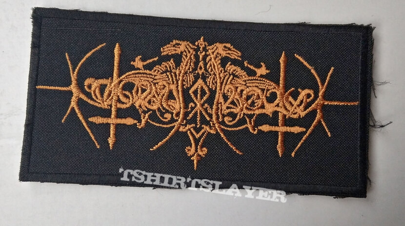 NOKTURNAL MORTUM - Rune Logo Bronze 120X60 mm (embroidered)