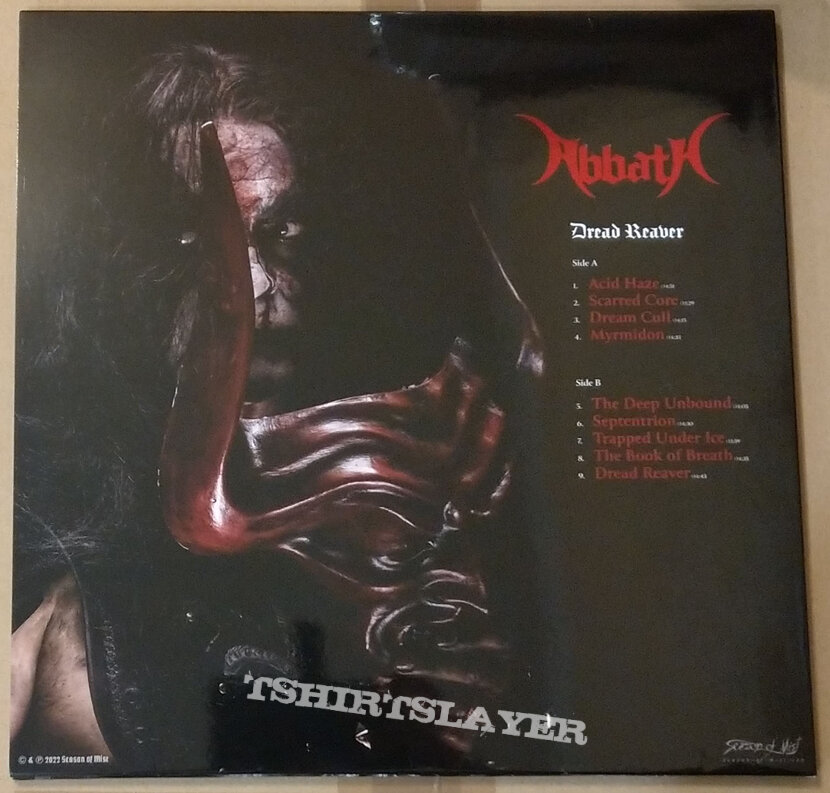 ABBATH ‎– Dread Reaver (Crystal Clear Vinyl) Ltd. 1250 Copies