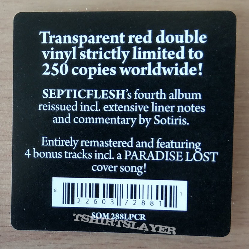 Septicflesh SEPTIC FLESH - A Fallen Temple (Transparent Red Double Vinyl