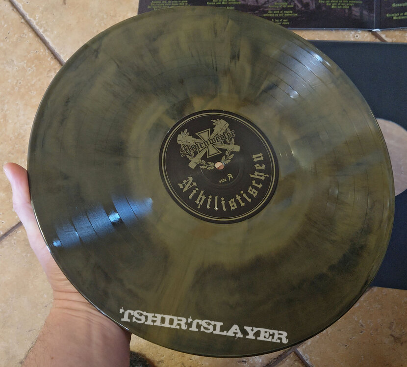 MINENWERFER ‎– Nihilistischen (Gold Black Marble Vinyl) Ltd. 298 copies