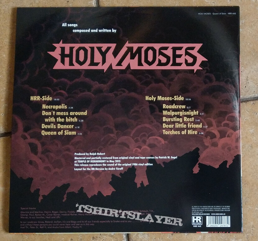 HOLY MOSES – Queen Of Siam (12&quot; + 7&quot; Black Vinyl) Ltd. 200 Copies