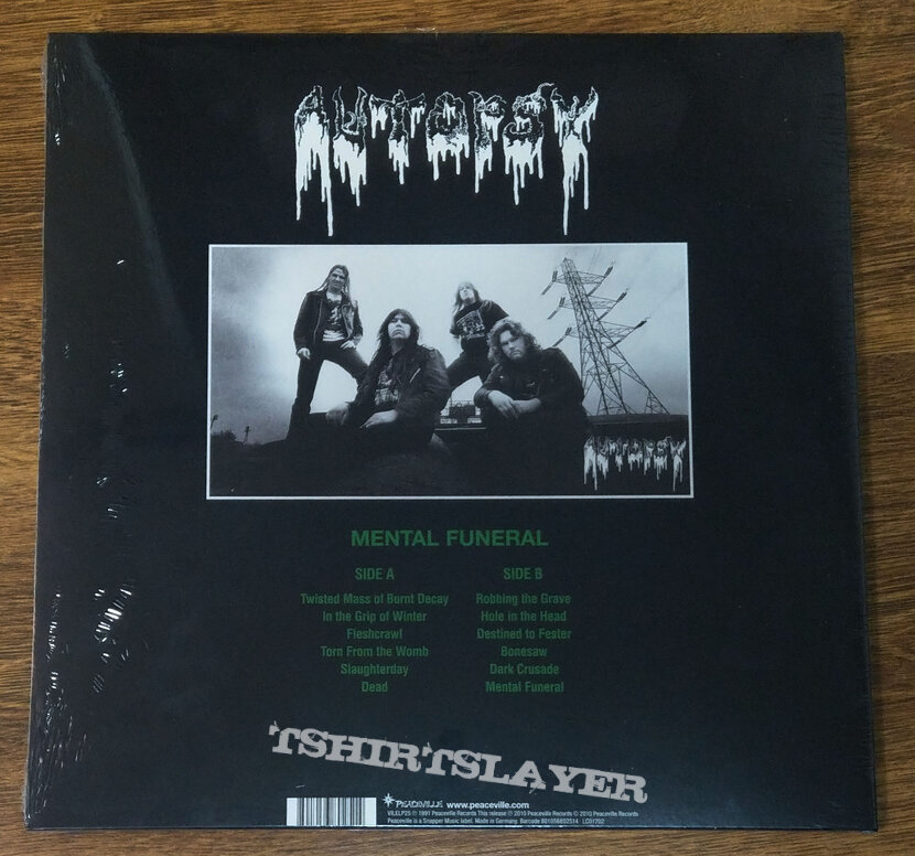 AUTOPSY ‎– Mental Funeral (Black Vinyl)