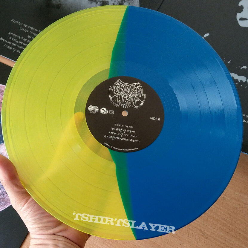 NOKTURNAL MORTUM – Lunar Poetry (Split - Aqua Blue/Highlighter Yellow Vinyl) 300 Copies