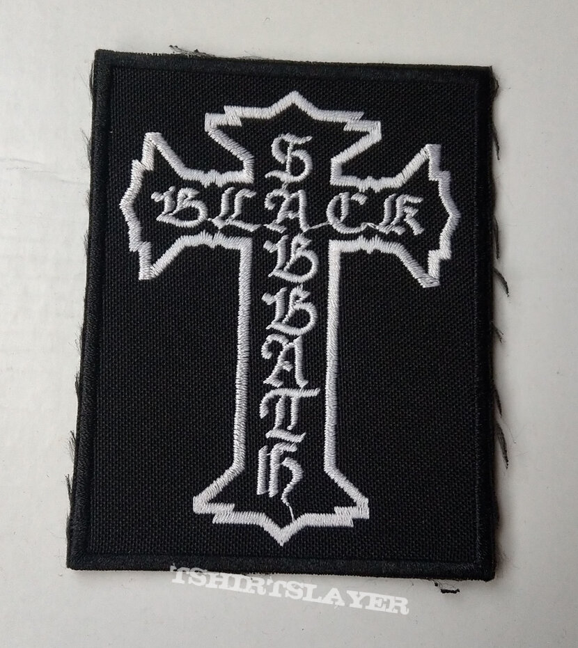 BLACK SABBATH - Cross Logo 75X95 mm (embroidered)