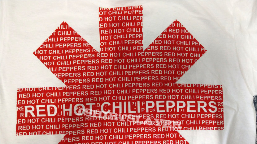 RED HOT CHILI PEPPERS - Logo (White T-Shirt)