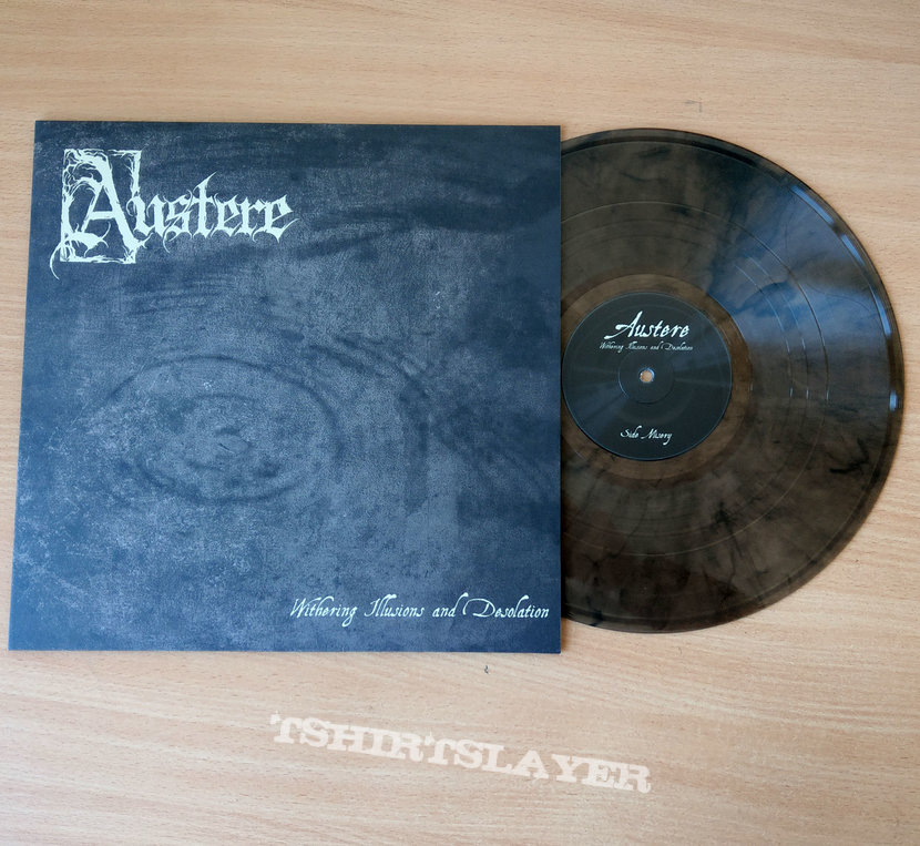 AUSTERE - Withering Illusions and Desolation (180g Smoke Vinyl) Miss print version