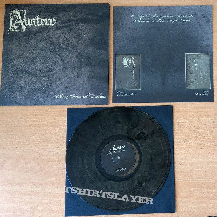 AUSTERE - Withering Illusions and Desolation (180g Smoke Vinyl) Miss print version