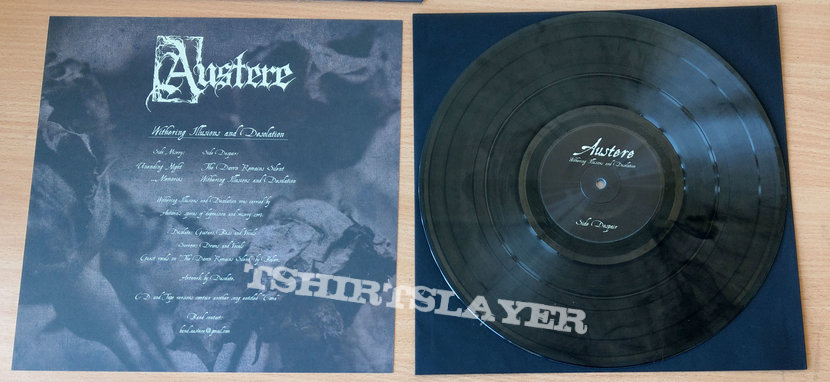 AUSTERE - Withering Illusions and Desolation (180g Smoke Vinyl) Miss print version