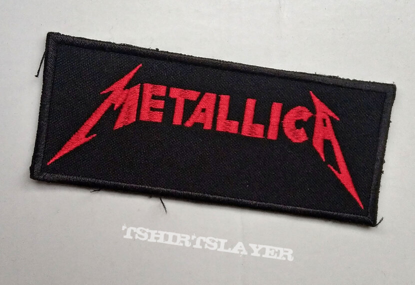 METALLICA - Red Logo 120X50 mm (embroidered)