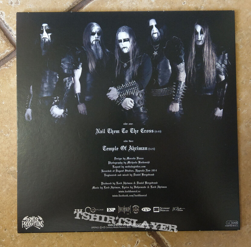 DARK FUNERAL ‎– Nail Them To The Cross (7&quot; EP Silver Vinyl) Ltd. 293 copies