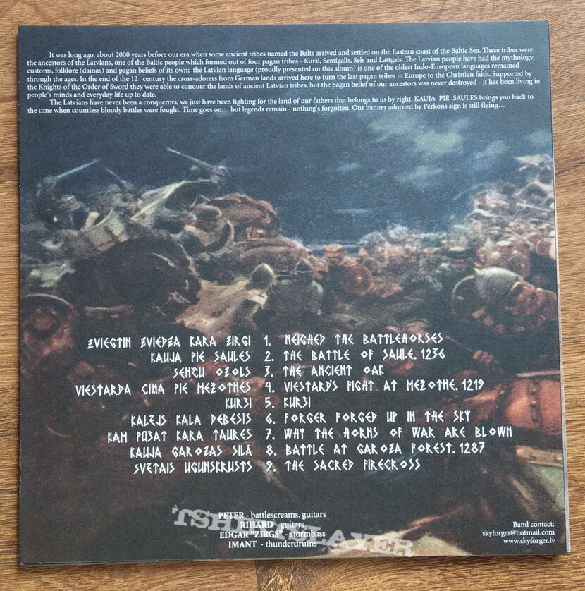 SKYFORGER ‎– Kauja Pie Saules (Black Vinyl) Ltd. 400 copies