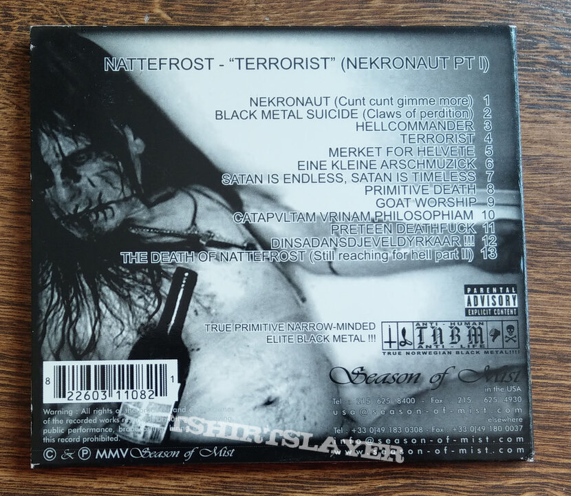NATTEFROST ‎– Terrorist - Nekronaut Pt. 1 (Digipack CD)