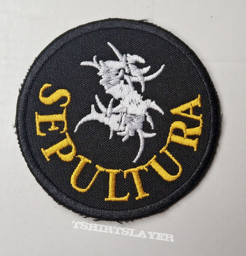 SEPULTURA - Round Logo 80 mm (embroidered)
