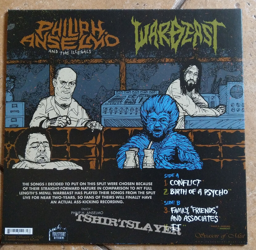 PHILIP H. ANSELMO And The ILLEGALS / WARBEAST ‎– War Of The Gargantuas (Green Vinyl) Ltd. 250 Copies