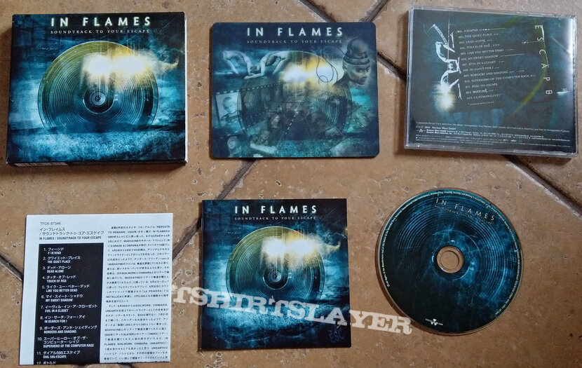 IN FLAMES ‎– Soundtrack To Your Escape (Japan Audio CD Boxed Edition) + Mousepad