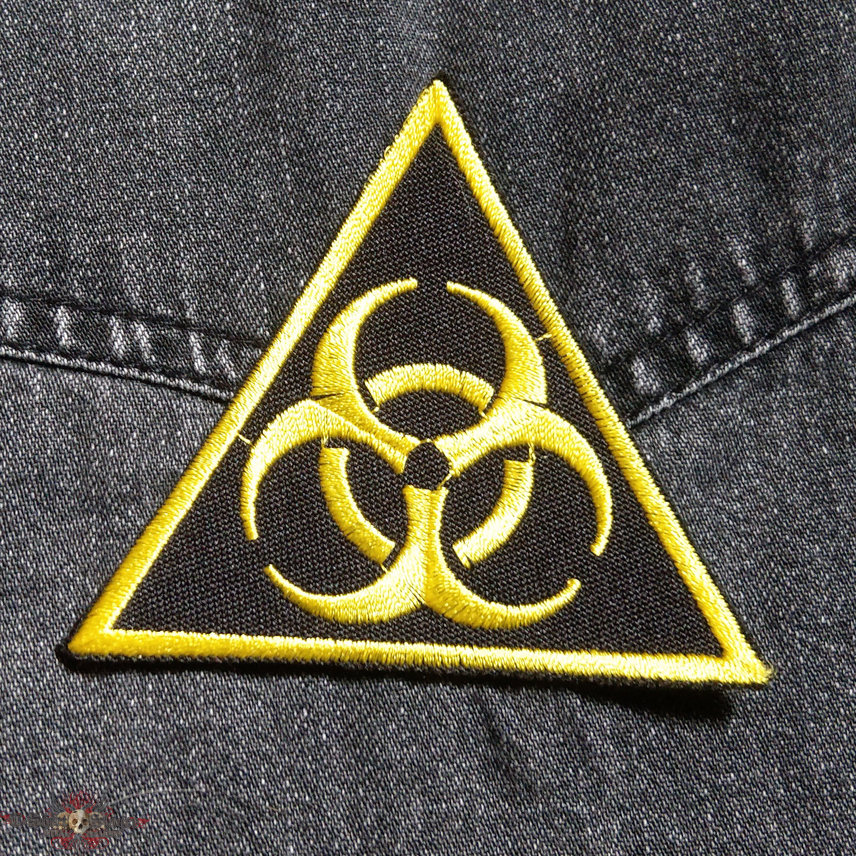 BIOHAZARD Black 75X75 mm (embroidered patch)