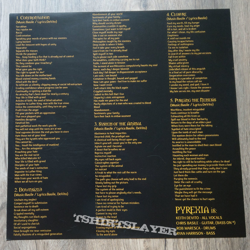 PYREXIA ‎– System Of The Animal (Black Vinyl)