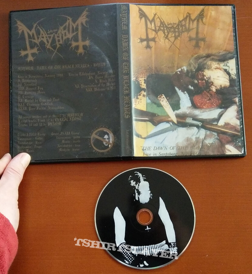MAYHEM - The Dawn Of The Black Hearts (DVD Box CD) | TShirtSlayer TShirt  and BattleJacket Gallery