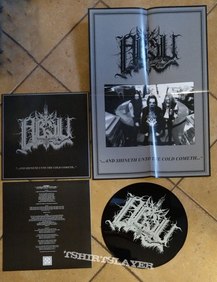 ABSU ‎– ...And Shineth Unto The Cold Cometh... (Black Vinyl + Silk Print) Ltd. 200