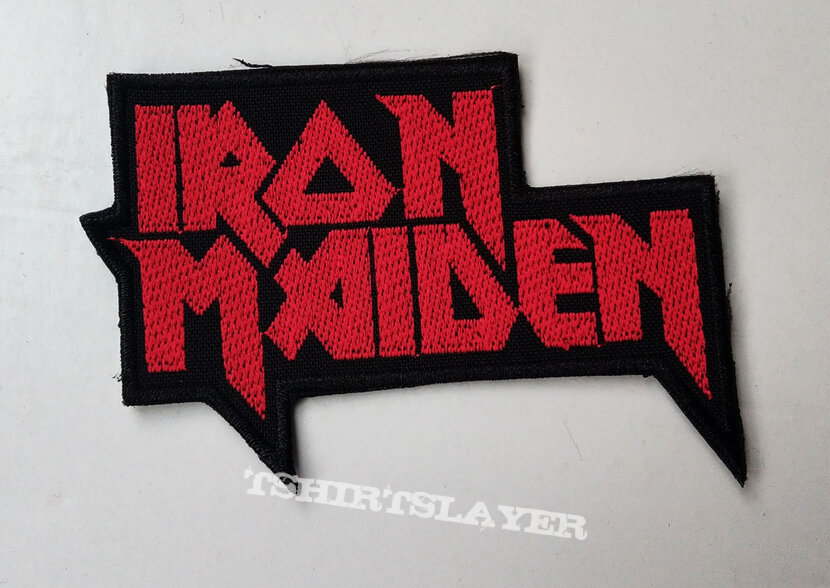 IRON MAIDEN - Red Logo 110X75 mm (embroidered)