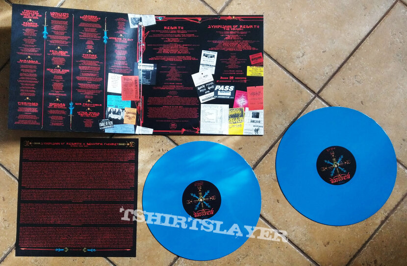 AGRESSOR ‎– Rebirth (Double Blue Light Opaque Vinyl) Ltd. 350 copies