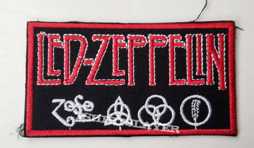 LED ZEPPELIN - Red Logo 100X55 mm (embroidered)