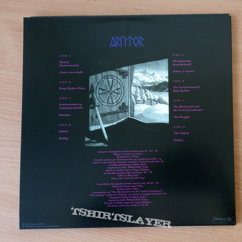 WINDIR - Arntor (Double Black Vinyl) Ltd. 800 Copies