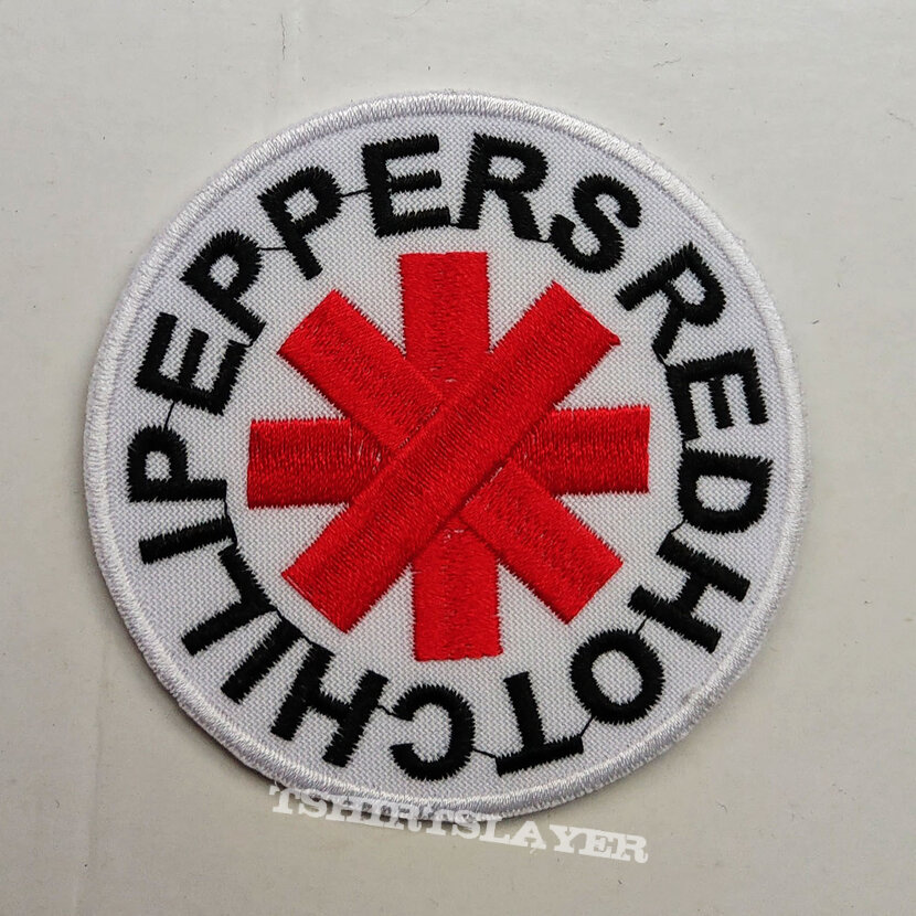 RED HOT CHILI PEPPERS - White Logo 80 mm (embroidered)