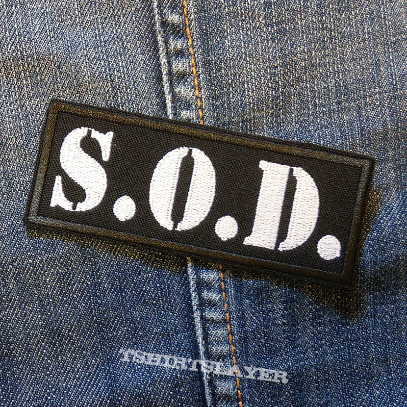 S.O.D. - Logo 100X40 mm (embroidered)