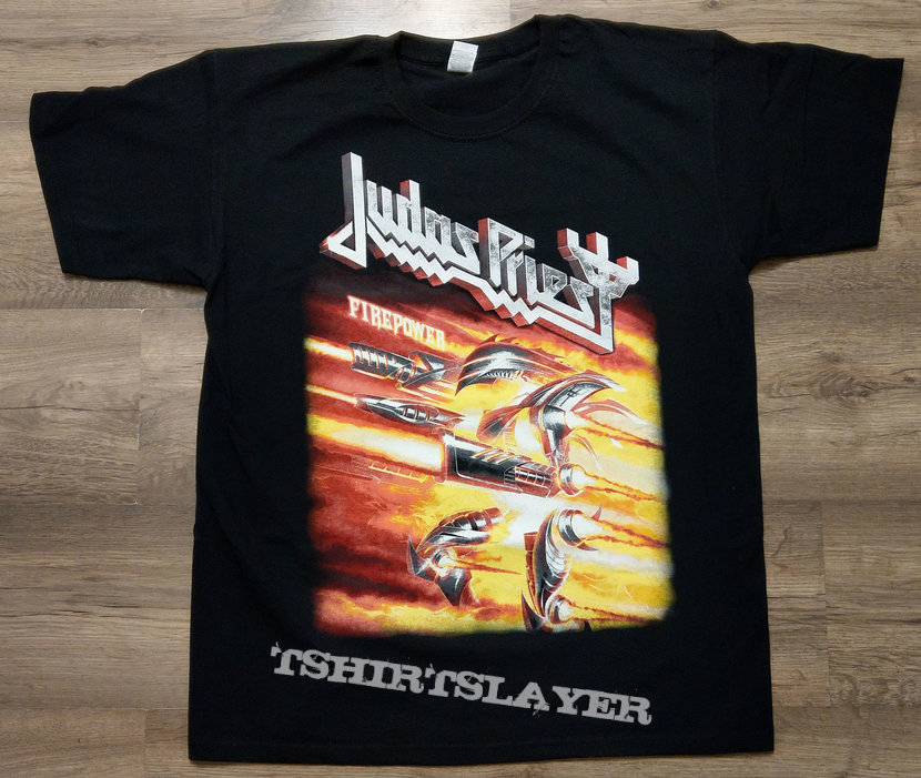 JUDAS PRIEST - Firepower (T-Shirt) | TShirtSlayer TShirt and BattleJacket  Gallery