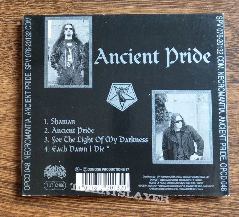 NECROMANTIA ‎– Ancient Pride (1st press Digipack CD)