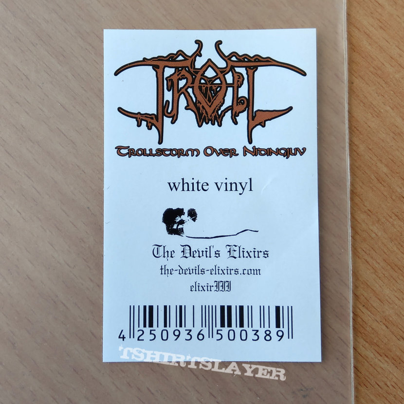 Troll ‎– Trollstorm Over Nidingjuv (Ltd. Handnumbered White Vinyl)