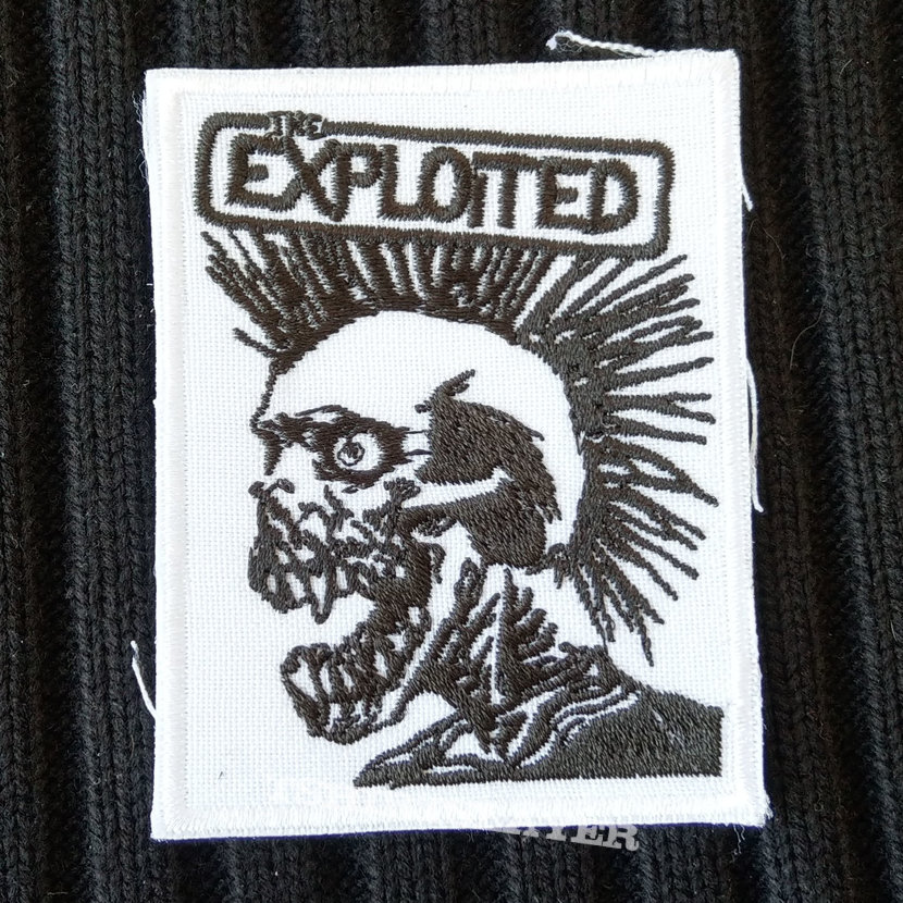 The EXPLOITED - Skeleton Logo 78x100 mm (embroidered)