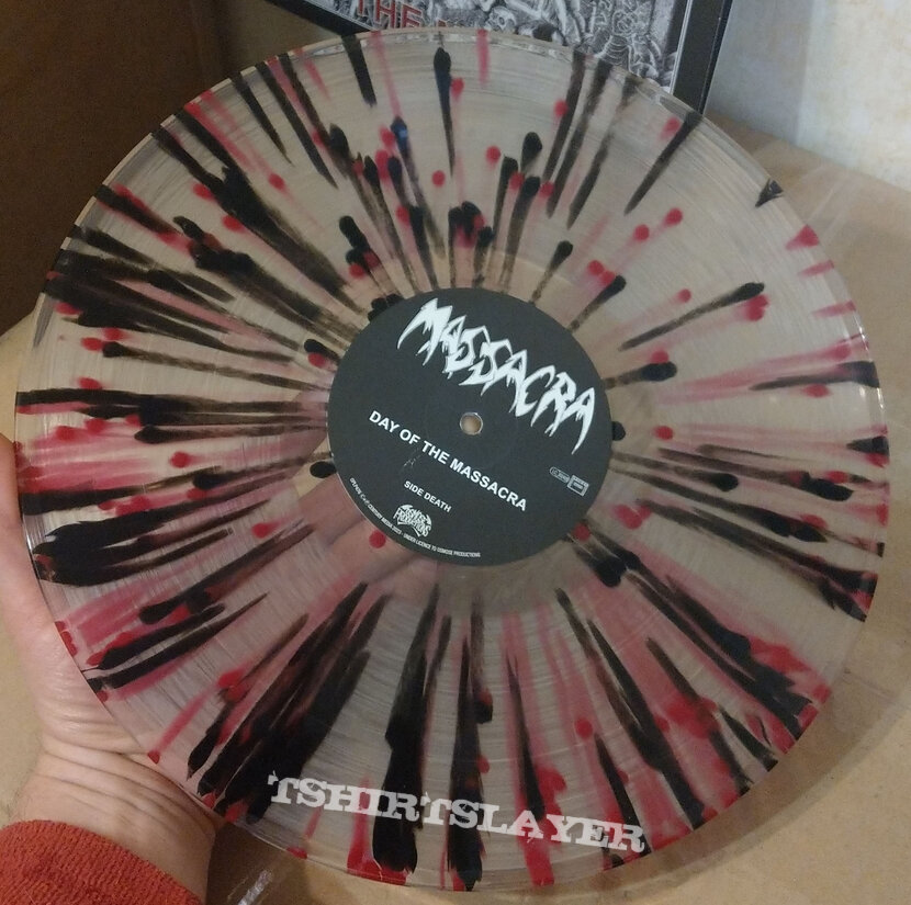 MASSACRA ‎– Day Of The Massacra (Crystal Clear Black &amp; Bloodred Splatter Vinyl) Ltd. 400