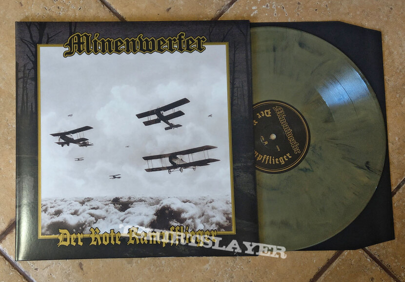 MINENWERFER ‎– Der Rote Kampfflieger (Gold Black Marble Vinyl) Ltd. 300 copies