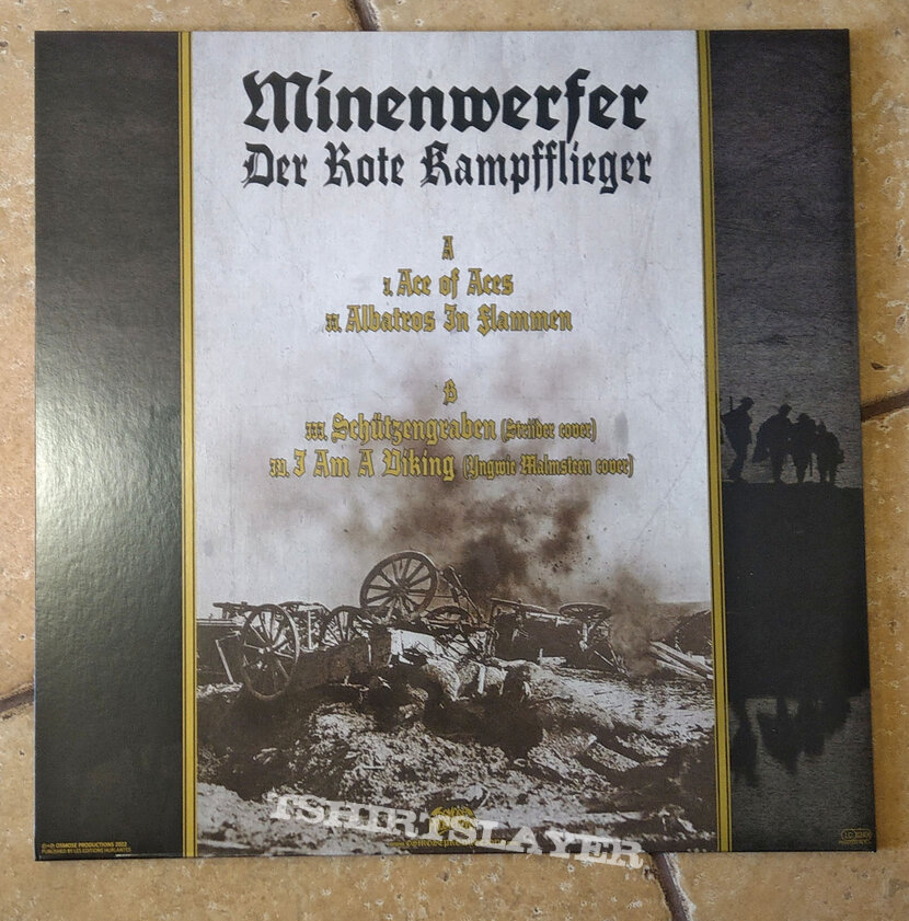 MINENWERFER ‎– Der Rote Kampfflieger (Gold Black Marble Vinyl) Ltd. 300 copies