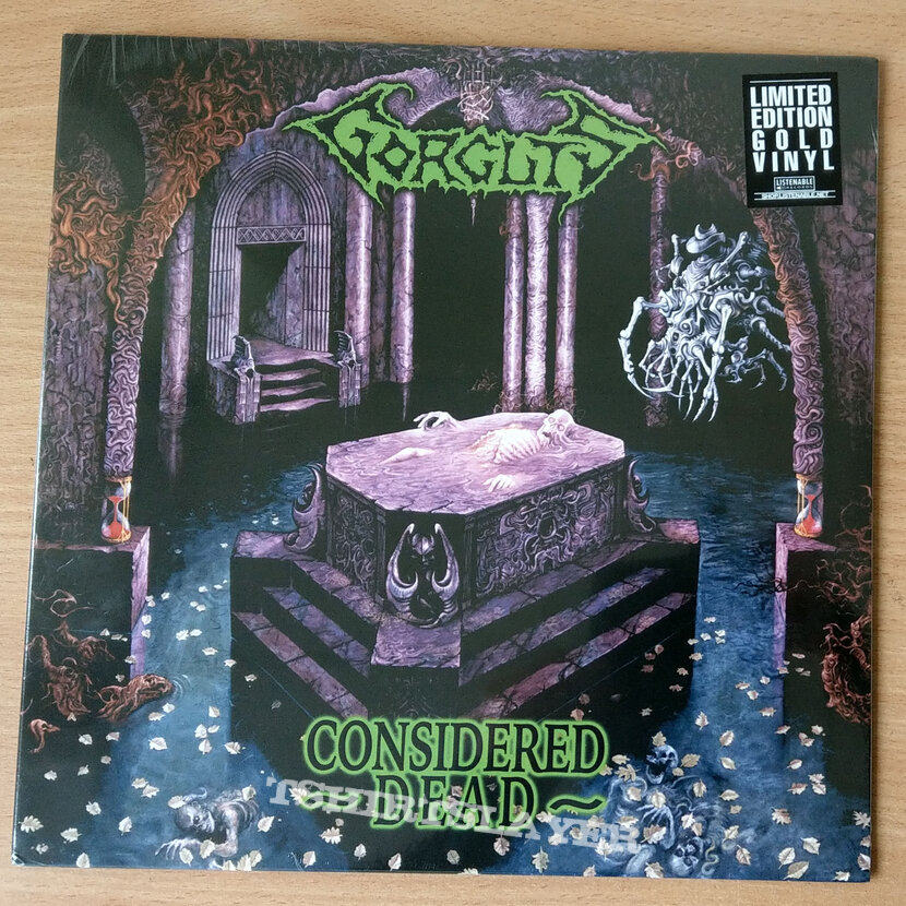 GORGUTS ‎– Considered Dead (Gold Vinyl) Ltd. 500 copies