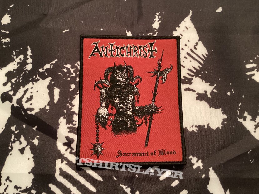 Antichrist Sacrament Of Blood woven patch