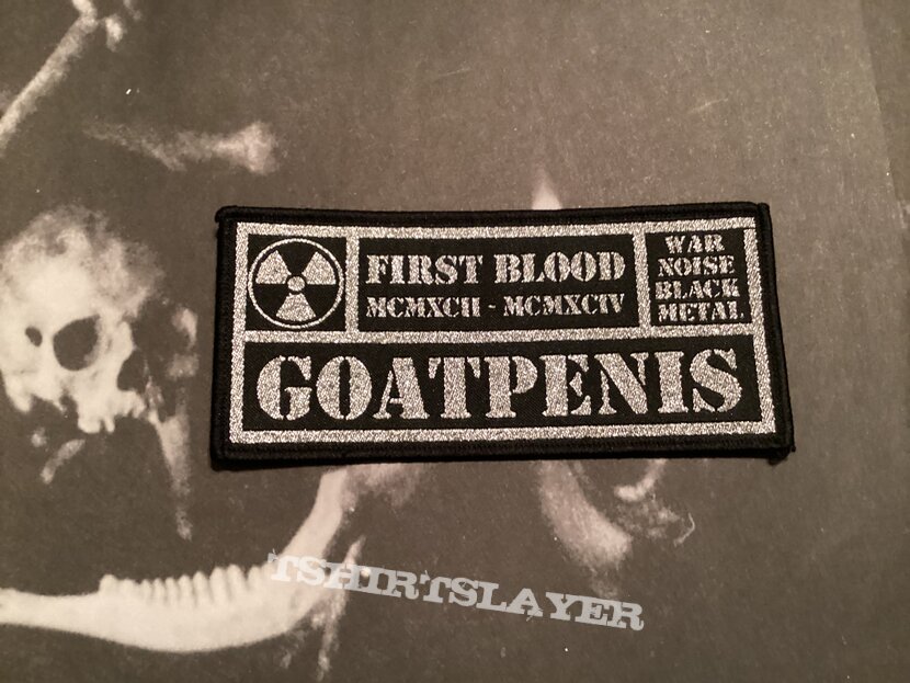 Goatpenis First Blood woven patch 