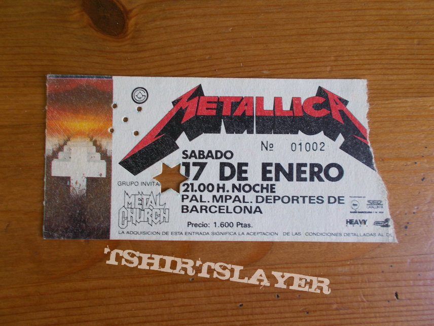 Metallica , European master of puppets tour 1987