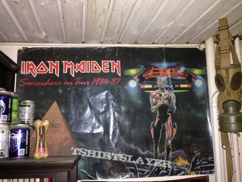 Iron Maiden Somewhere On Tour 1986/1987 poster