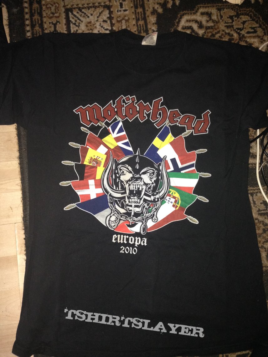 Motörhead Official Europe Tour shirt 2010