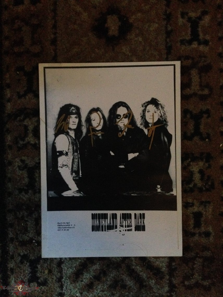 D-A-D No Fuel... signed promo photo 1989