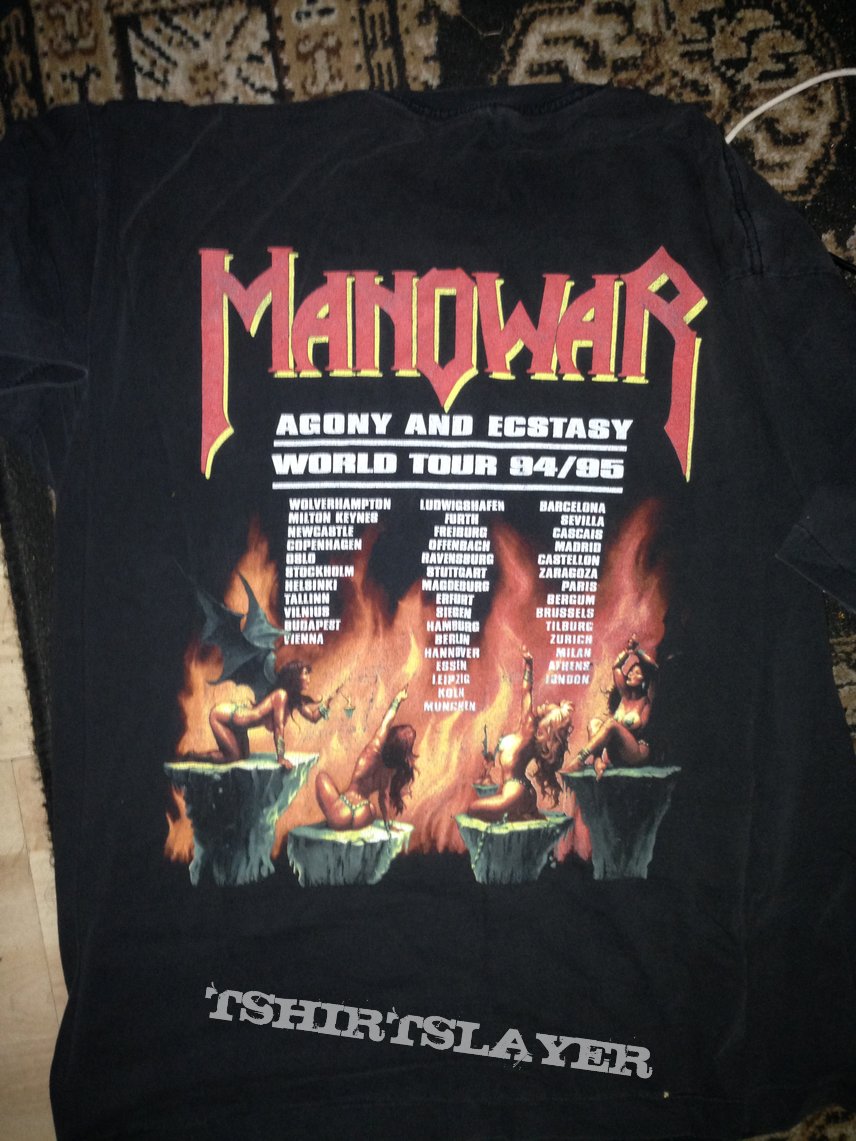 Manowar Agony And Ecstasy World Tour-Shirt 1994/1995