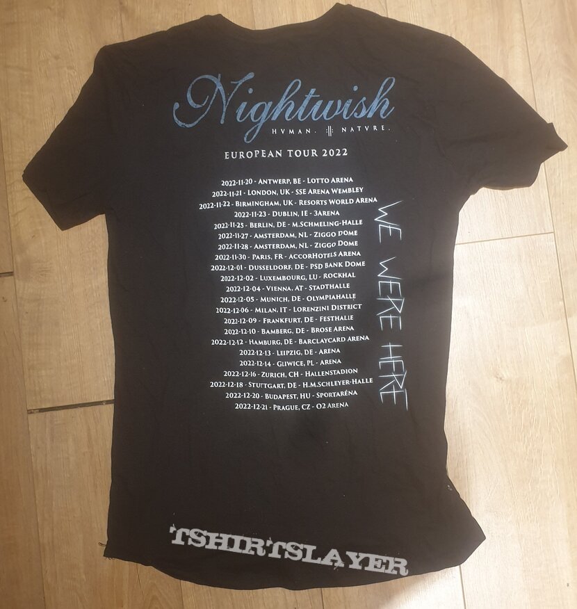 nightwish tour shirt 2022