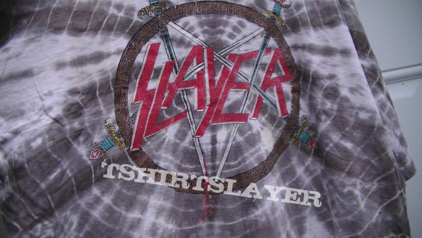 Slayer official tye dye t shirt Shortsleeve