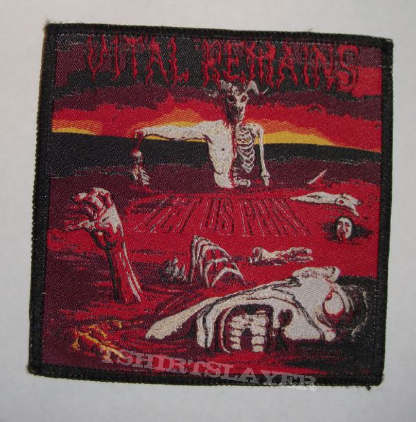 Vital Remains Let us Pray Woven Patch  TShirtSlayer TShirt and  BattleJacket Gallery