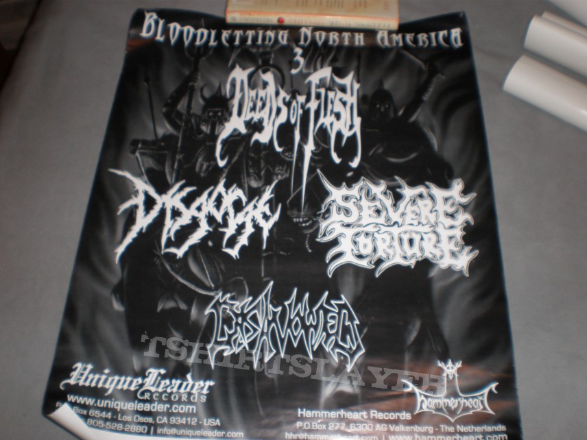 Other Collectable - Bloodletting 3 tour poster 