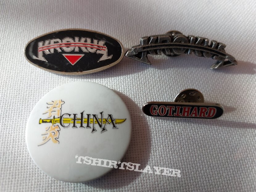 Krokus swiss  bands pin badges