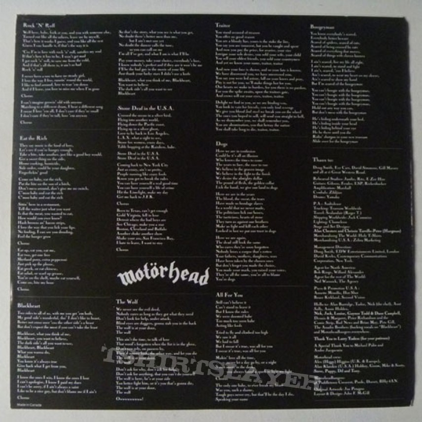 Motörhead rock n roll promo vinyl and Tape